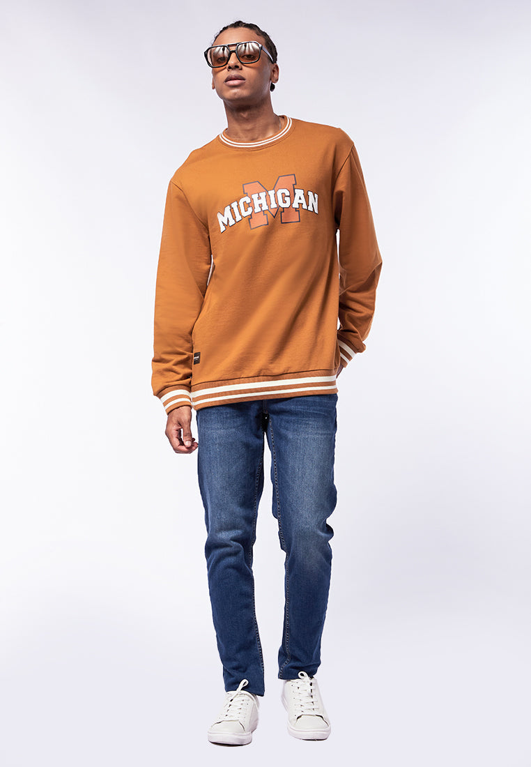 Printed Varsity Sweatshirt