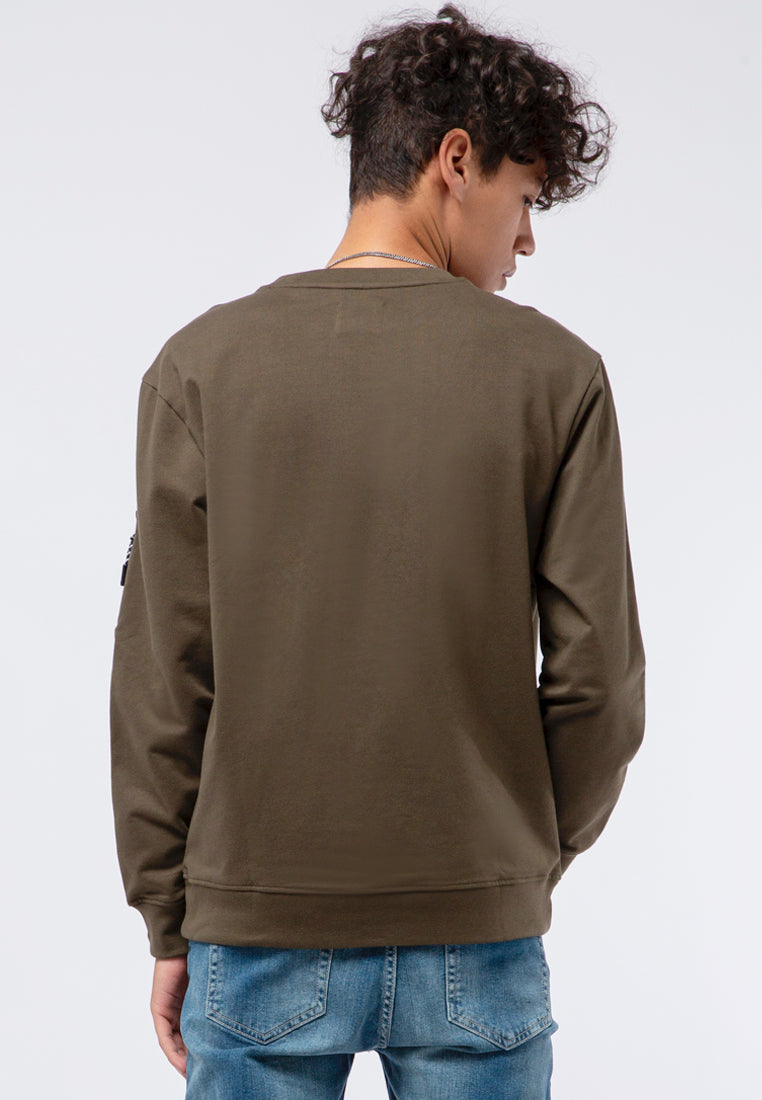 Sweatshirt With Sleeve Pocket