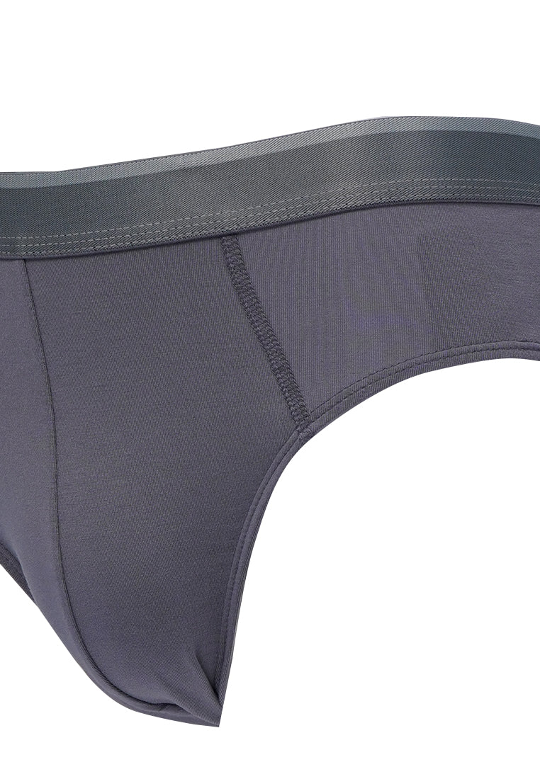 Solid Brief Dark Grey