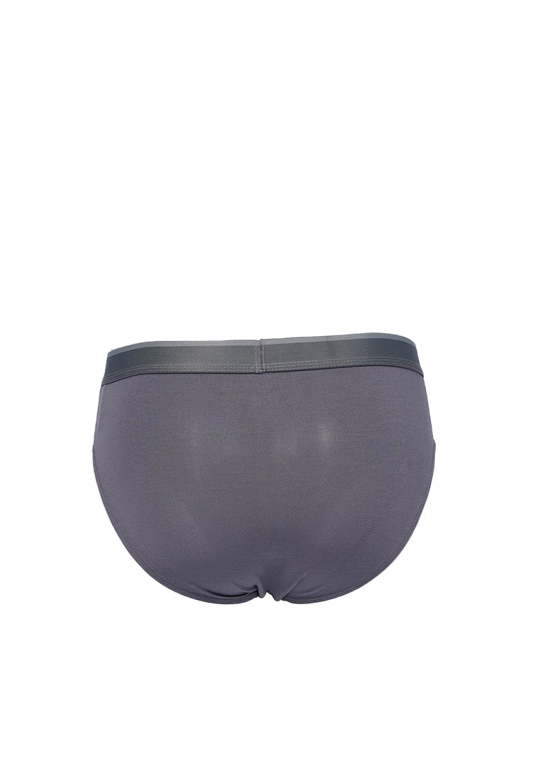 Solid Brief Dark Grey