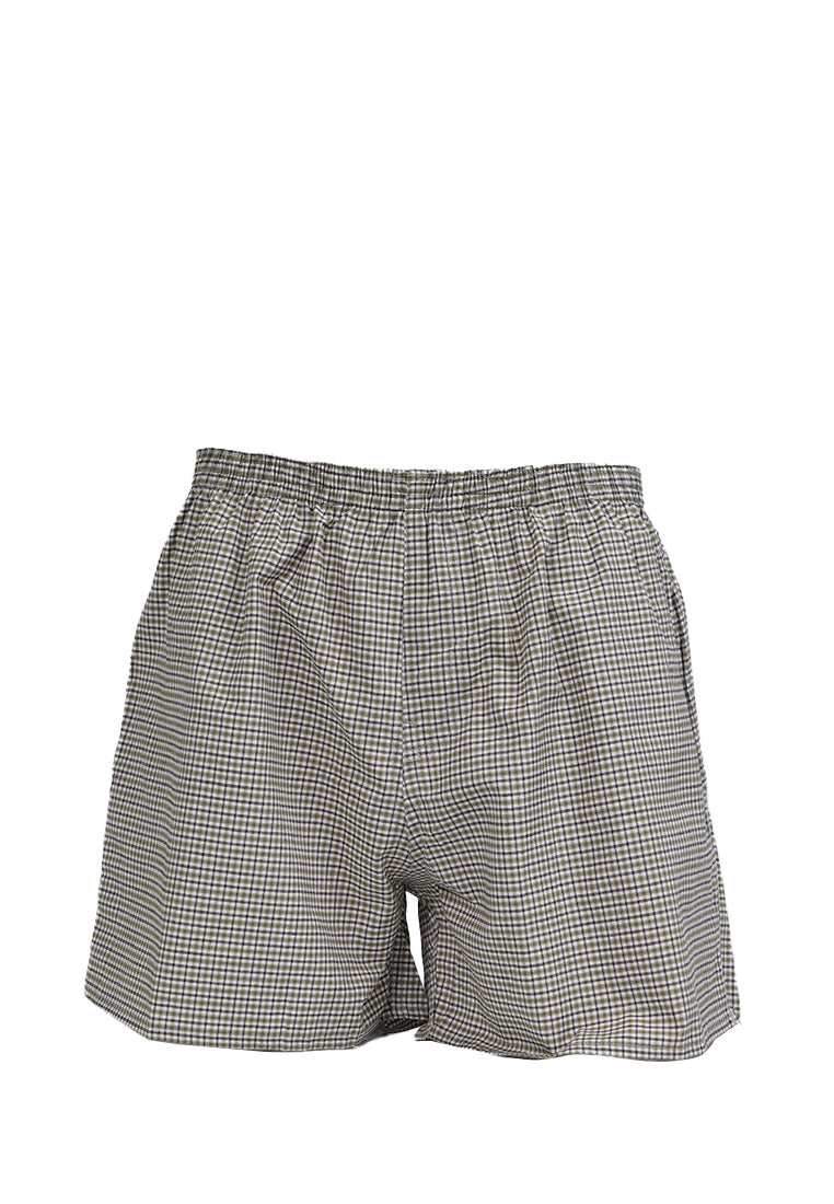 Checked Boxer Green