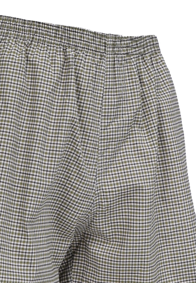 Checked Boxer Green