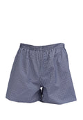 Checked Boxer Blue