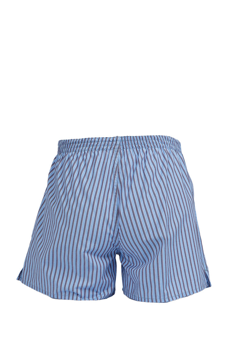 Checked Boxer Blue