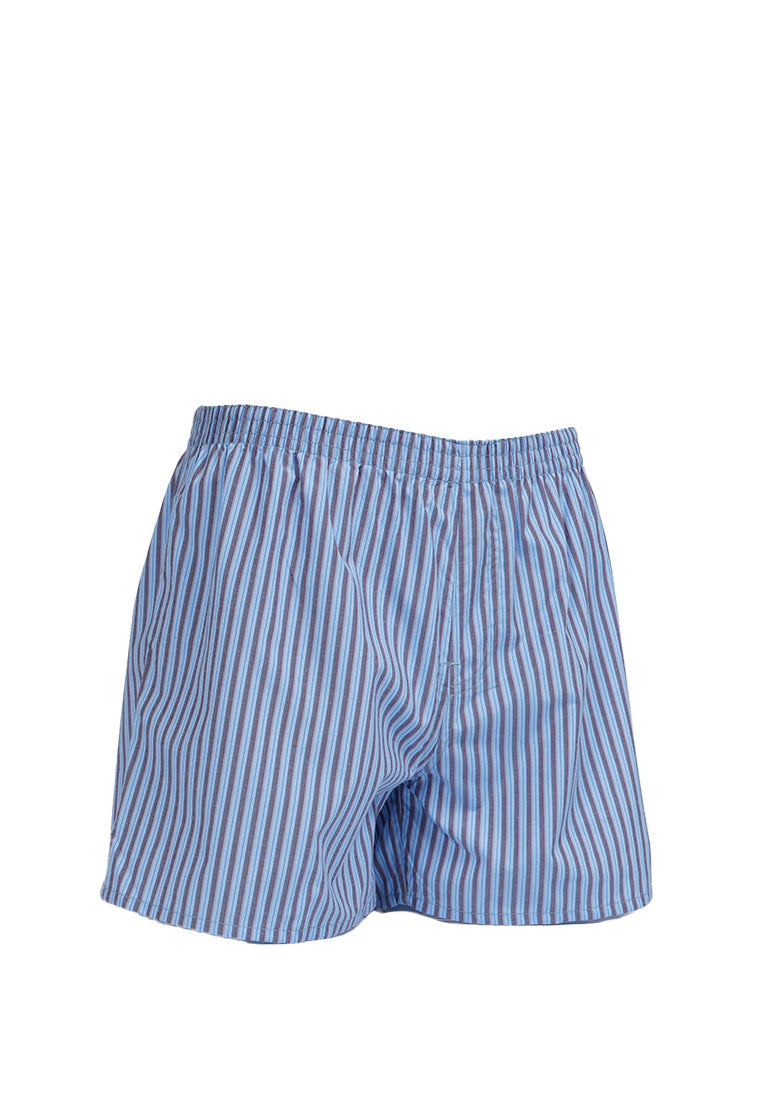 Checked Boxer Blue