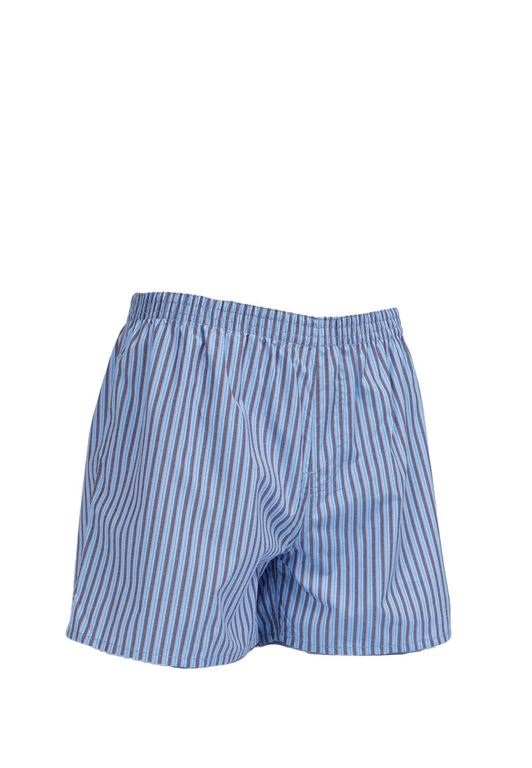 Checked Boxer Blue