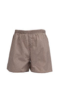 Checked Boxer Brown