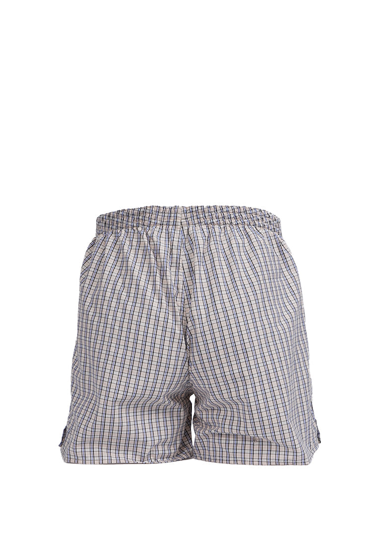 Checked Boxer Beige