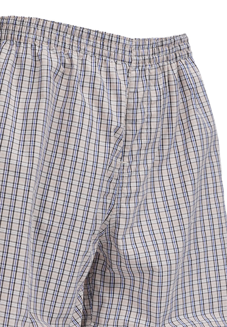 Checked Boxer Beige