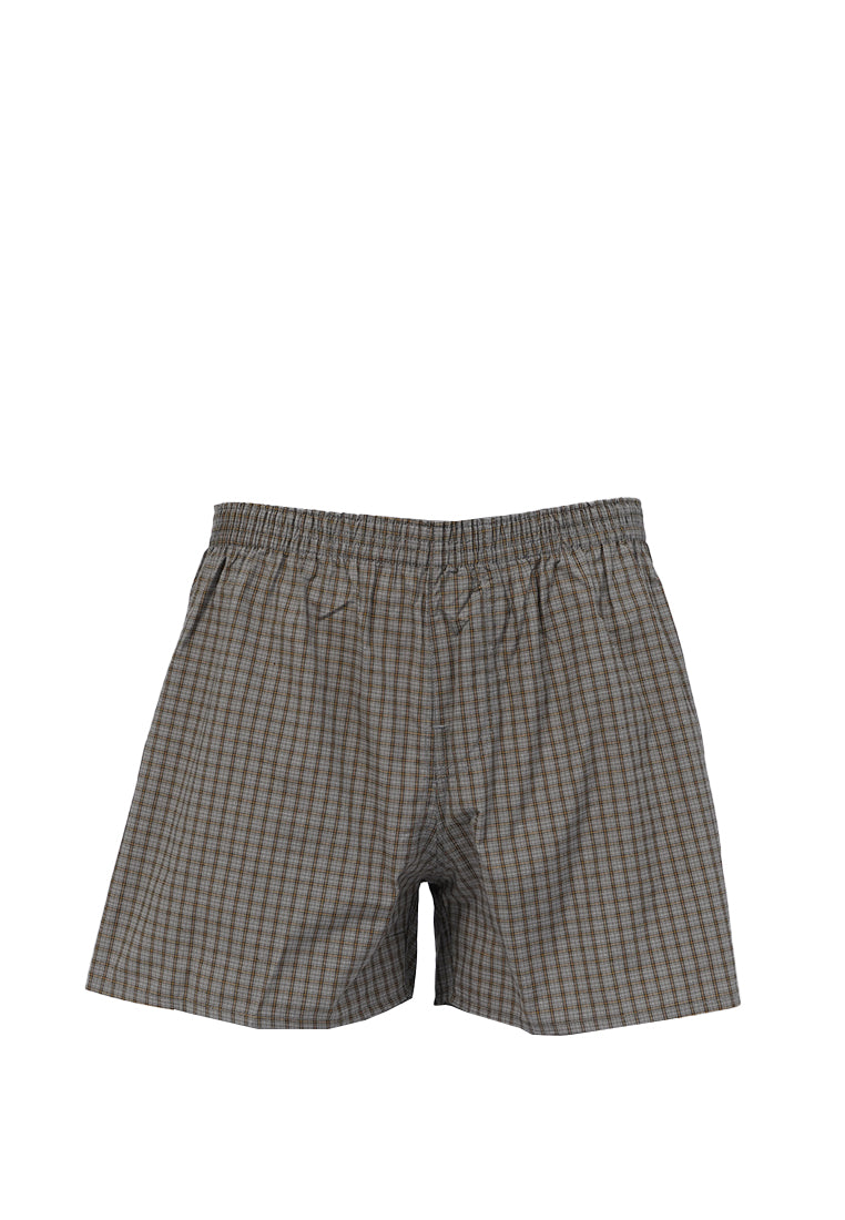 Checked Boxer Grey