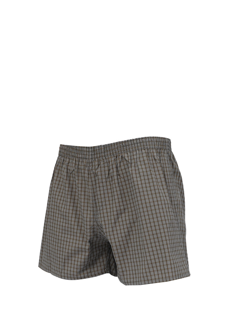 Checked Boxer Grey