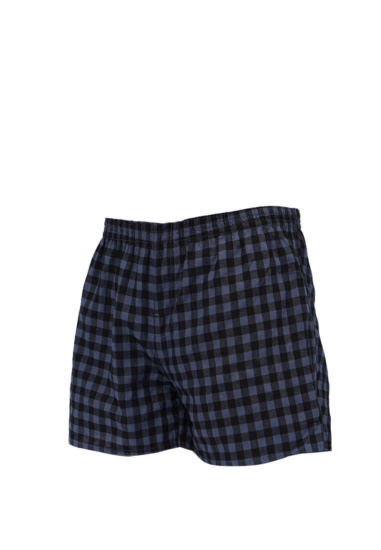 Checked Boxer Charcoal
