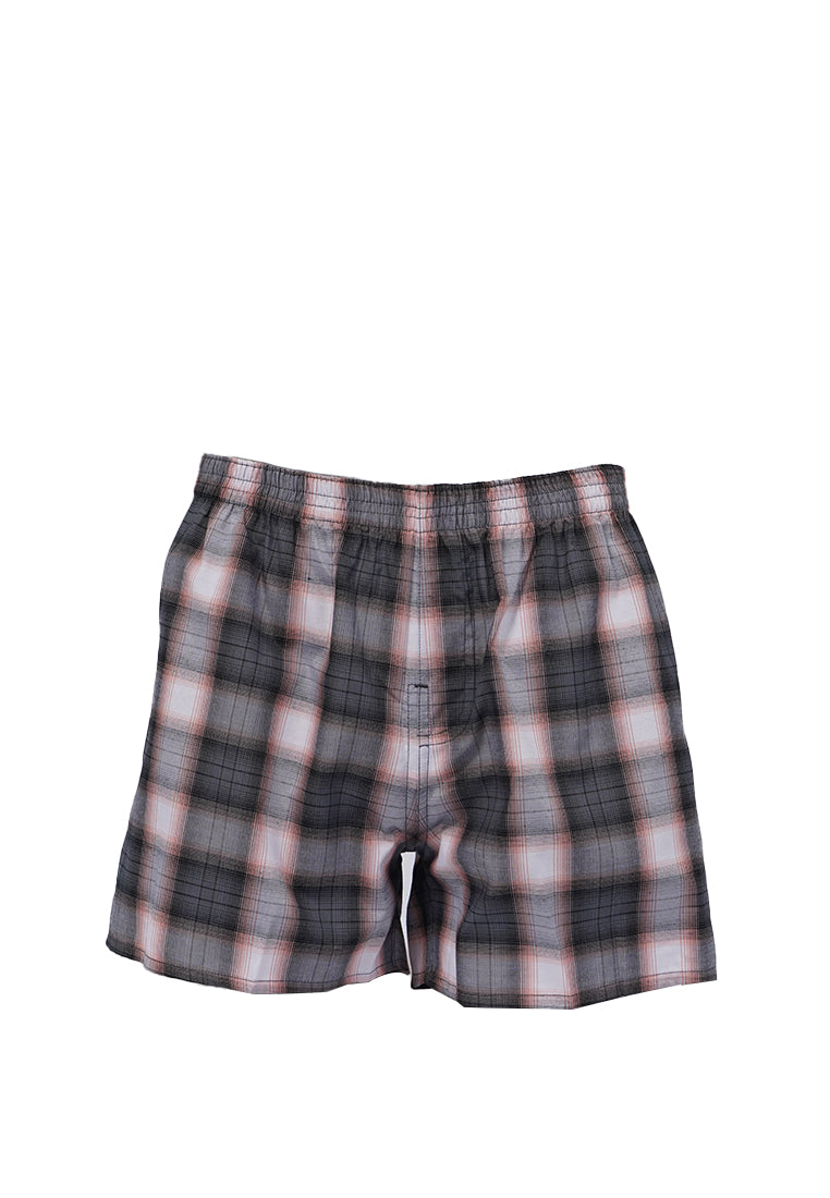 Checked Boxer Grey