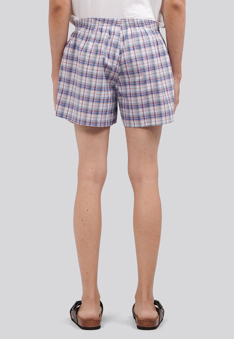 Blue Checked Boxer
