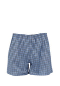 Men Checks Boxer Blue