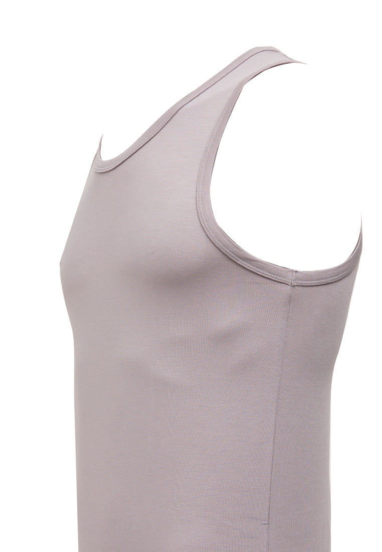 Solid Tank Top Undershirt (TENCEL) Misty Grey