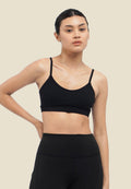 Crop Strappy V-Back Low Impact Bra