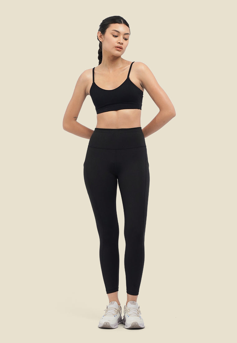 Crop Strappy V-Back Low Impact Bra