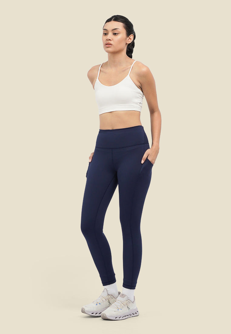 Crop Strappy V-Back Low Impact Bra