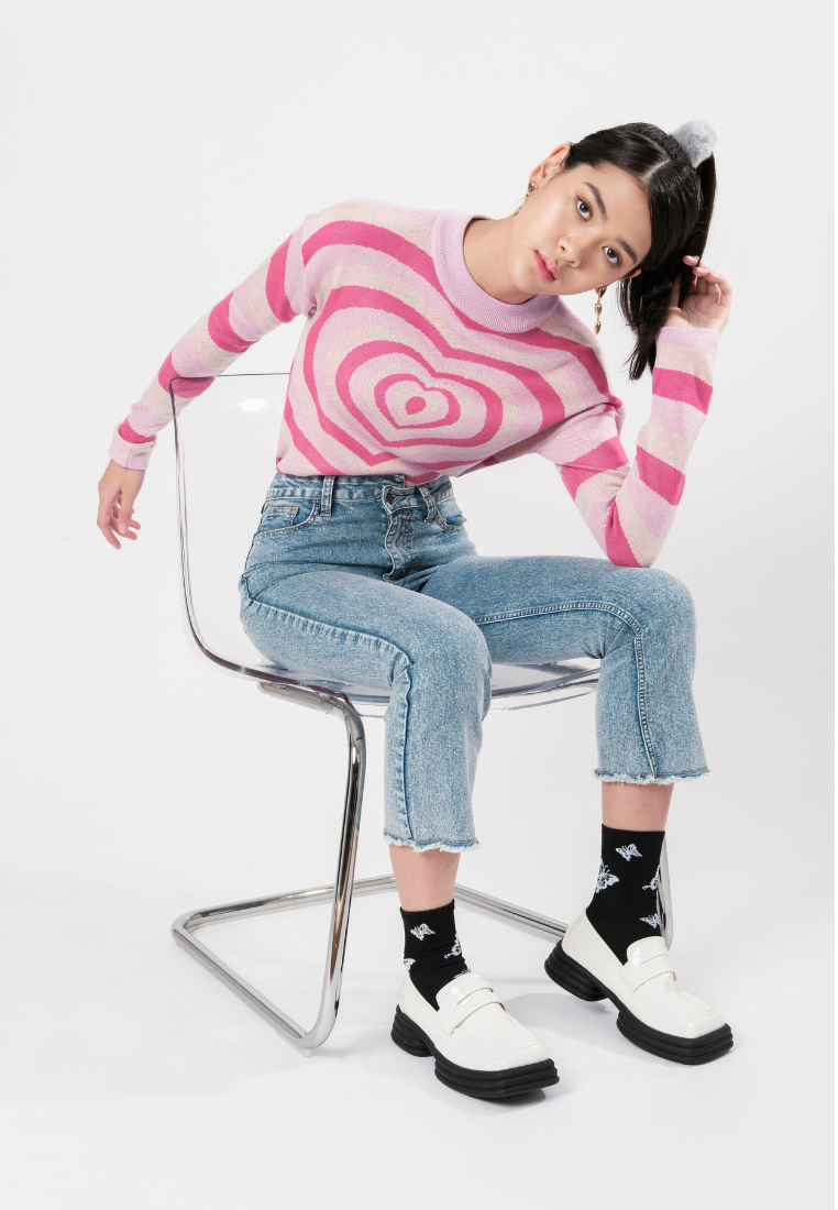 Heartwave Printed Sweater