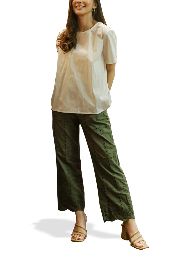 Highwaist Eyelet Pants