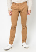 Skinny Fit Dress Up Pants Brown