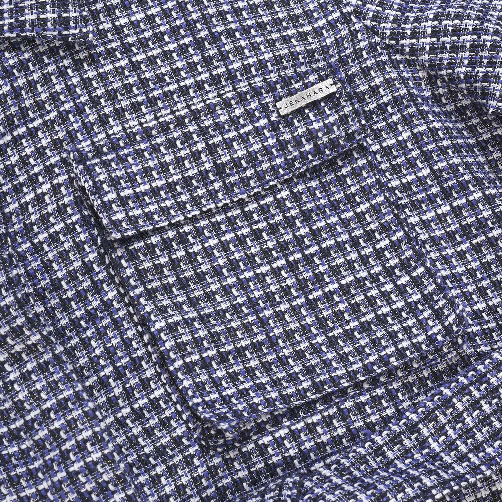 Safari Jacket Tweed Navy