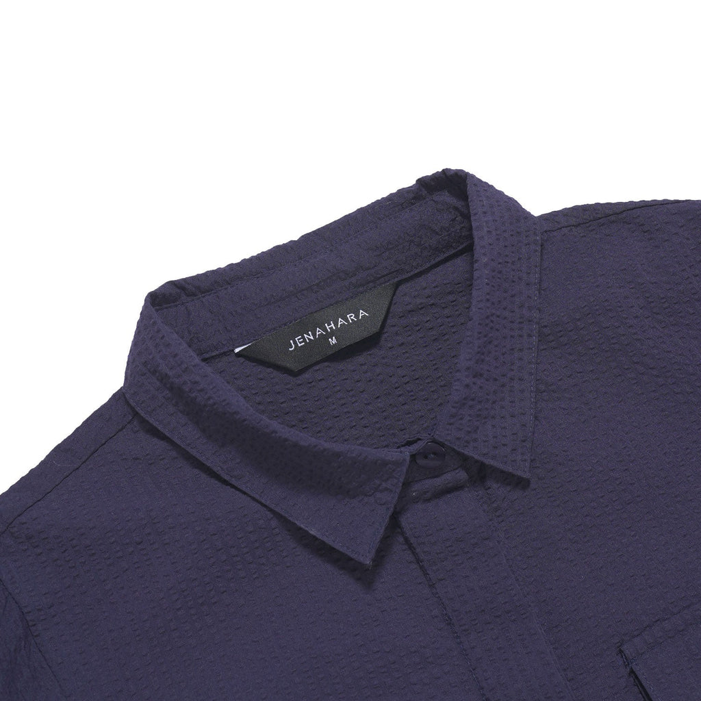 Safari Shirt Dress Navy