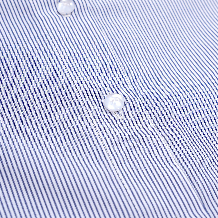 Oversized Shirt White-Navy