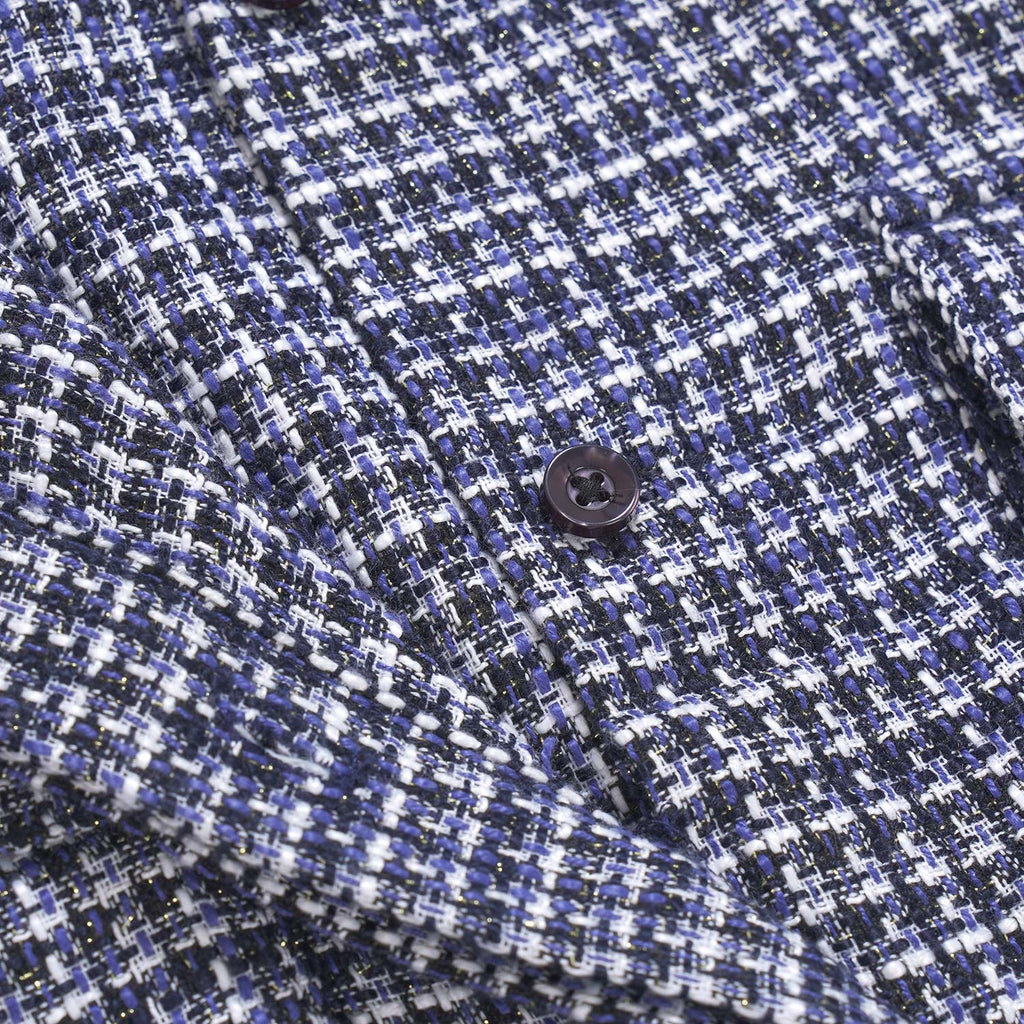 Safari Jacket Tweed Navy