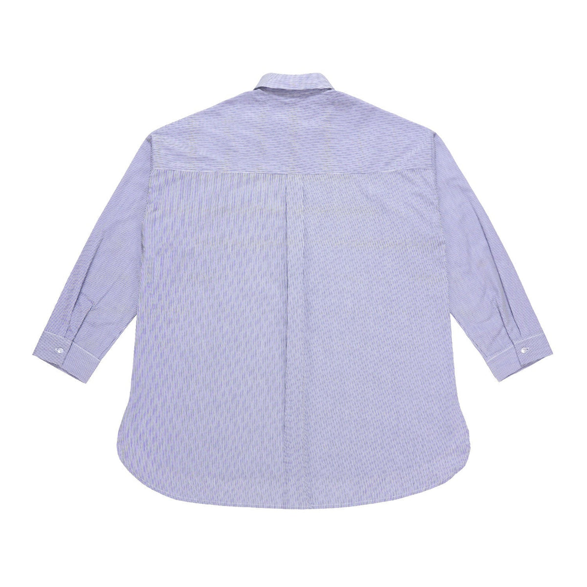 Oversized Shirt White-Navy