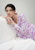 Printed Long Sleeve Lounge Top