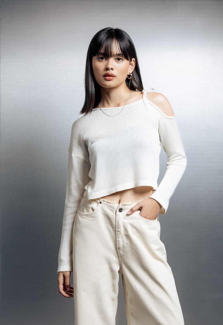 One Shoulder Long Sleeve Jumper