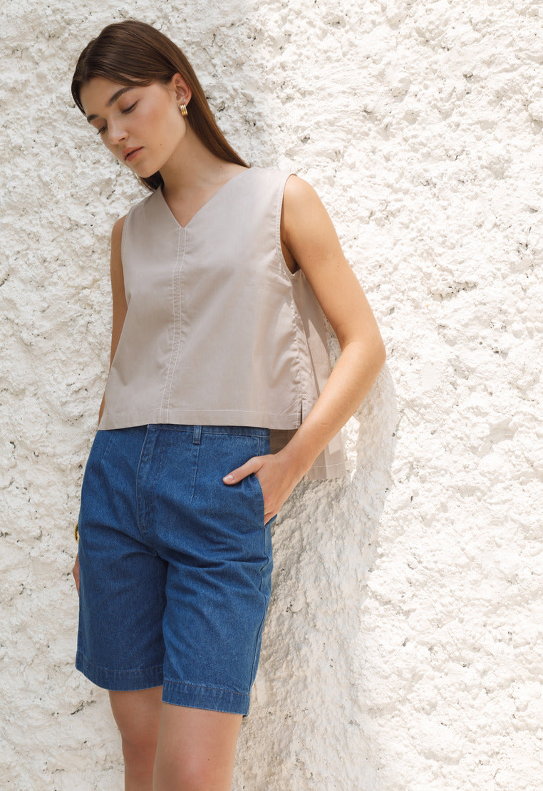 A-Line Sleeveless Blouse