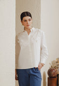 Flower Details Long Sleeve Shirt