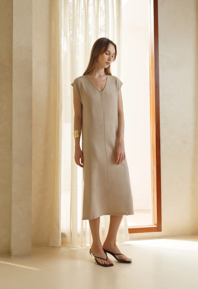 Sleeveless Knit Midi Dress