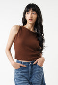 Boat Neck Textured Tank Top