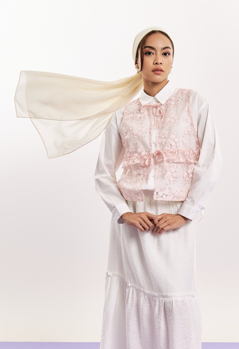 Round Neck Lace Vest